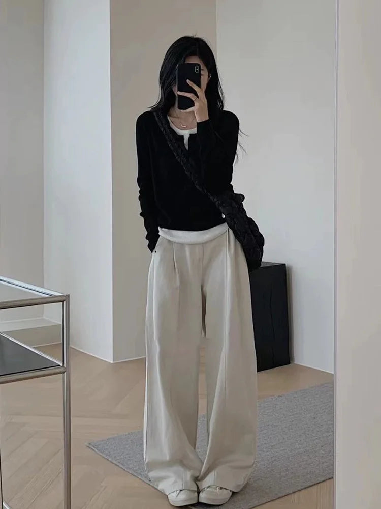 Y2K Patchwork Knit Top